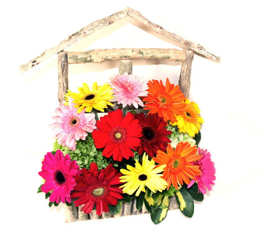 SKU146 Window stile with gerberas